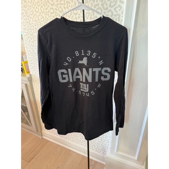 NFL Men's Profile Black New York Giants Pop Long Sleeve T-Shirt Size S - Picture 2 of 4